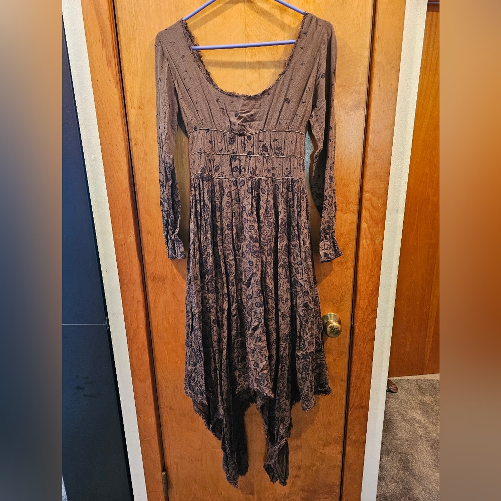 Free People Lavina Handkerchief Hem Dress Size XS - Picture 2 of 4
